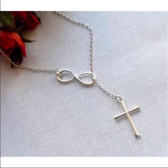 Free With Bundle Silver Infinity Cross Necklace - Picture 2 of 2